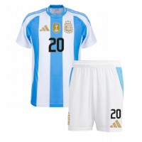 Fotbalové Dres Argentina Alexis Mac Allister #20 Dětské Domácí Copa America 2024 Krátký Rukáv (+ trenýrky)